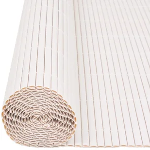 vidaxl Ogrodzenie dwustronne, białe, 90x300 cm - Ogrodzenia - miniaturka - grafika 5