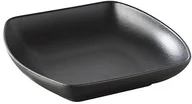 Talerze - Revol 647672 Club głębokie talerze kwadratowe porcelana czarna efekt 20,39 x 20,2 x 5 cm z odlewu stalowego GP193 - miniaturka - grafika 1