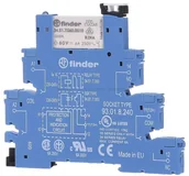 Sterowniki i przekaźniki - Finder Przekaźnikowy moduł sprzęgający 38.51.8.240.0060 Moduł sprzęgający, przełączny 1CO (SPDT) 6 A AgNi 220240 V AC 38.51.8.240.0060 38.51.8.240.0060 - miniaturka - grafika 1