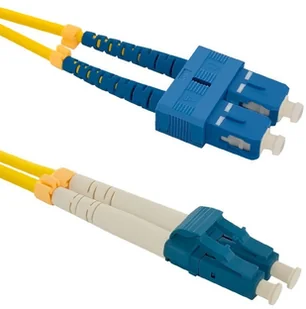 Qoltec Optic Patchcord SC/UPC LC/UPC SM 9/125 G652D 1m 54031 - Patchcordy - miniaturka - grafika 3