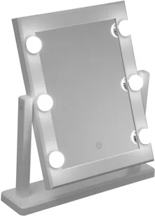 5five Simply Smart Lusterko kosmetyczne HOLLYWOOD z podświetleniem LED 40 cm kolor biały 161057-white - Lustra - miniaturka - grafika 2