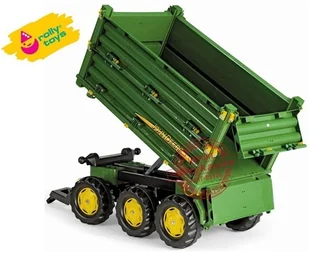 Rolly Toys Przyczepa trzyosiowa z wywrotem John Deere 125043 - Jeździki dla dzieci - miniaturka - grafika 6