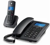Telefonia VoIP - Motorola Telefon Stacjonarny Motorola C4201 Combo DECT (2 pcs) Czarny S0224077 - miniaturka - grafika 1