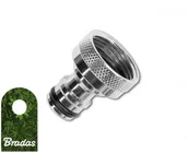 Inne akcesoria do nawadniania - BRADAS Przyłącze na kran GW 1"" mosiądz niklowany 3202 GKK0010 - miniaturka - grafika 1