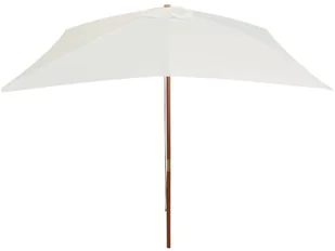 vidaXL Parasol ogrodowy, 200x300 cm, drewniany, kremowy - Parasole ogrodowe - miniaturka - grafika 5