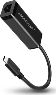 Redukcja Axagon USB-C RJ45 ADE-SRC) Czarna - Rozgałęźniki i multiswitche do TV-SAT - miniaturka - grafika 2