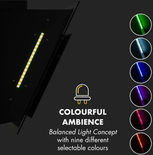 Klarstein Mirage 60 Czarny (CGCH3-Mirage-60) - Okapy kuchenne - miniaturka - grafika 5