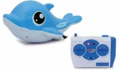 Zabawki zdalnie sterowane - Jamara 410111 RC Water Animals 2,3 GHz Delphin z funkcją bezpieczeństwa śruby okrętowe obracają się tylko w wodzie, 2 silniki napędowe, łatwe sterowanie, niebieskie - miniaturka - grafika 1