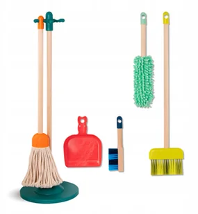 B.Toys Clean n Play drewniany zestaw do sprzątania - Zabawki AGD - miniaturka - grafika 3