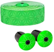 Kierownice rowerowe - SUPACAZ SUPACAZ BT-06 owijka na kierownicę SUPER STICKY KUSH zielona - miniaturka - grafika 1