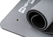 Maty do ćwiczeń - Hop-Sport Mata fitness TPE z otworami 0,8cm - szara 34765 - miniaturka - grafika 1