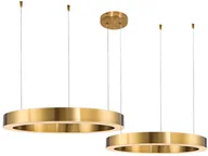 Lampy sufitowe - Step into Design Lampa wisząca CIRCLE 40+60 LED mosiądz na 1 podsufitce ST-8848-40+60 brass) Step into Design ST-8848-40+60 brass - miniaturka - grafika 1