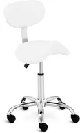 Krzesła i taborety kosmetyczne - physa Krzesło siodłowe Hamburg - białe - physa - PHYSA HAMBURG WHITE PHYSA HAMBURG WHITE - miniaturka - grafika 1