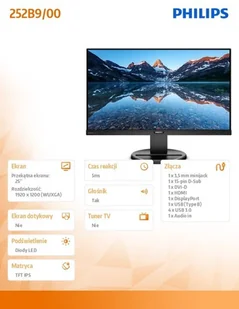 Philips B Line 252B9 (252B9/00) - Monitory - miniaturka - grafika 8