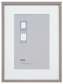 Ramki na zdjęcia - Deknudt Frames Deknudt klatek Basic ramka na zdjęcia z passe-partout, drewno, listwy ozdobnej na górze, szarobrązowy, 30 x 40 S223K7-30.0x40.0 - miniaturka - grafika 1