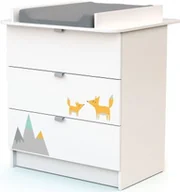 Przewijaki - AT4 komoda z przewijakiem WEBABY szary lis - miniaturka - grafika 1