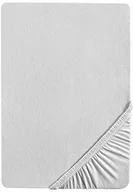 Prześcieradła - biberna Biberna 77144/019/087 prześcieradło z gumką, z dżerseju ze streczem, z certyfikatem Öko-Tex Standard 100, przybliżone wymiary 180x200 cm do 200x200 cm, kolor grau (szary) 77144/019/087 - miniaturka - grafika 1