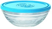 Pojemniki kuchenne - Duralex DURALEX 9064 AM12 Lys miseczka okrągła, z pokrywką, szkło przezroczyste/niebieskie 12,2 cm 9064AM12 - miniaturka - grafika 1