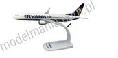 Kolejki i akcesoria - Herpa Snap-Fit: Ryanair Boeing 737-800 609395 - miniaturka - grafika 1