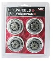 Nils Zestaw kółek Extreme PU 72x24 82A 4szt + ABEC-7 8 szt białe 16-32-009 - Akcesoria do skatingu - miniaturka - grafika 5