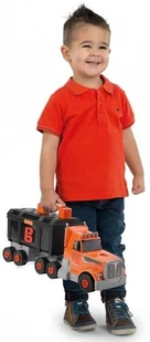 Smoby Ciężarówka z Dźwigiem 3w1 Black+Decker Dla Dzieci Narzędzia 60 Akc 360175 - Tory, garaże, parkingi - miniaturka - grafika 5