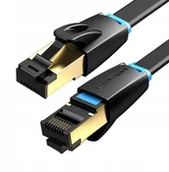 Patchcordy - Vention Patchcord CAT8 Cat.8 40G Płaski U/ftp 1,5m - miniaturka - grafika 1