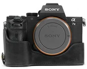 Akcesoria fotograficzne - MegaGear megagear "zawsze gotowy" prawdziwej skóry torba na aparat do Sony Alpha A7S II, A7r II, A7 II  Half-Bottom etui ochronne  trwały, odporny na zadrapania i wgniecenia MG1129 - miniaturka - grafika 1
