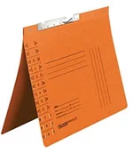 Teczki i skoroszyty - FALKEN Skoroszyt zawieszany wahadłowy Falken Pendular 50 szt. pomarańczowy A4 tektura z recyklingu dokumenty wpinane od dołu szczeliny indeksowe. Wyprodukowano w Niemczech Ceryfikat Błękitny Anioł 15033702 - miniaturka - grafika 1