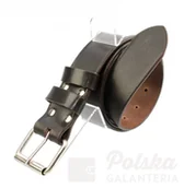 Paski - WIREX (PL) Pas Męski Skórzany SZEREGOWY/ RUBIN (PL) Skóra Licowa CZEKOLADOWY Super Wytrzymały Gładki PR1B - miniaturka - grafika 1