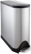 Kosze na śmieci - Implehuman Kosz pedałowy na śmieci Butterfly, 45 l, srebrny - miniaturka - grafika 1