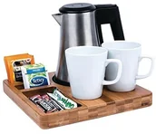 Pozostałe akcesoria barmańskie - Unbekannt cateringu Appliance superstore cl082 z bambusa w pokoju hotelowym Welcome taca CL082 - miniaturka - grafika 1
