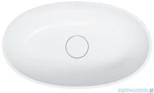 Omnires Shell M+ umywalka nablatowa 60x35 cm biały mat SHELLUNBM | - Umywalki - miniaturka - grafika 4