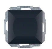 Wyłączniki światła i elektryczne - Abex Łącznik perła jednobiegunowy czarny - miniaturka - grafika 1