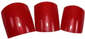 Sztuczne paznokcie i akcesoria - World of Nails-Design TOE Nails paznokci stóp czerwone wino 100 sztuk w tipbox 340006 - miniaturka - grafika 1