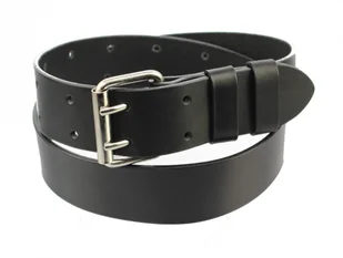 WIREX (PL) Wojskowy Pas Męski Skórzany OFICER RUBIN (PL) Skóra Licowa CZARNY Super Wytrzymały Gładki PR2K XXL - Paski - miniaturka - grafika 3