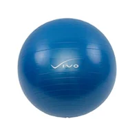 Piłki do ćwiczeń - Piłka gimnastyczna Vivo 75cm z pompką Dark blue - miniaturka - grafika 1