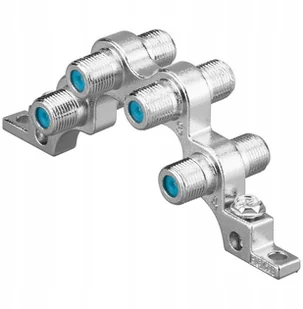 Łącznik przewodu antenowego, 4x beczka Ff - Akcesoria TV-SAT - miniaturka - grafika 3