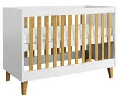 Łóżeczka i kojce - Białe łóżeczko niemowlęce F9-R05 - miniaturka - grafika 1