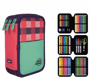 MILAN Piórnik 3 poz. z wyprawką Pulu Land róż - Artykuły biurowe - miniaturka - grafika 3