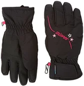 Rękawice narciarskie - Ziener dziewcząt lula AS (R) Girls Glove Junior Alpin rękawice ochronne, czarny, 3 801942 - miniaturka - grafika 1