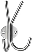 Wieszaki i stojaki - Alco 2846 podwójne haczyki do garderoby ze stali nierdzewnej, ok. 13 cm, srebrny 2846 - miniaturka - grafika 1