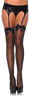 Pozostałe kosmetyki - Leg Avenue przezroczysta zakolanówki  La 1911, kolor: czarny , rozmiar: jeden rozmiar 191122001 - miniaturka - grafika 1