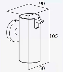 Tiger Coram BOSTON dozownik na mydło w płynie extra mały (3059.03) - Mydelniczki i dozowniki mydła - miniaturka - grafika 7
