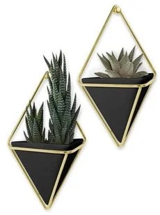 Umbra Zestaw 2 wiszących pojemników czarny/złot 470753-1137 470753-1137 - Donice - miniaturka - grafika 5