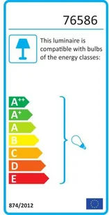 Endon Industrialna LAMPA wisząca URBAN 76586 Endon metalowa OPRAWKA na żarówkę ZWIS loftowy czarny 76586 - Lampy sufitowe - miniaturka - grafika 2