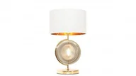 Lampy stojące - Lumina Deco Deco Monteroni lampka stołowa 1-punktowa biała/złota LDT 5532 (WT+GD) - miniaturka - grafika 1