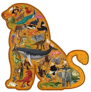 Import LEANToys Puzzle Świat Zwierząt 280 Elementów Okrągłe Pudełko LT-7787-0 - Puzzle - miniaturka - grafika 2