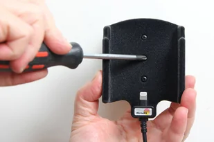Brodit AB Uchwyt do Apple iPhone 8 z wbudowanym kablem USB oraz ładowarką samochodową 721009 - Uchwyty samochodowe do telefonów - miniaturka - grafika 5