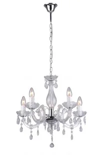 Zuma Line Kryształowa LAMPA wisząca OPRAWA Żyrandol DO salonu MAGNOLIA RLD94016-5A Chrom - Lampy sufitowe - miniaturka - grafika 5