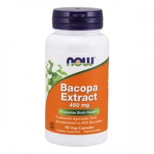 Now Foods NOW Bacopa Extract 450mg 90vegcaps - Witaminy i minerały dla sportowców - miniaturka - grafika 3